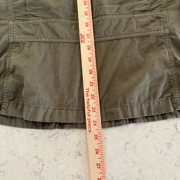 J Crew Classic Twill Chino Coat Olive Green Women’s Size XS - Picture 5 of 8